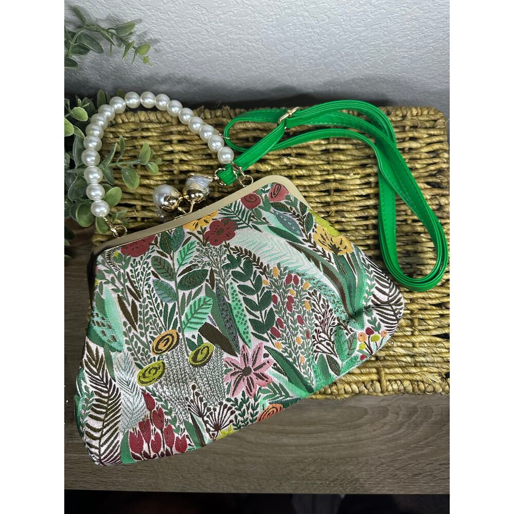 Crossbody Bags for‎ Women Trendy Floral & Leaf Print Fashion  Elegant Purse
